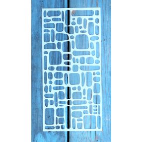   textúra mintás 10x22cm-es DIY stencil  műanyag festő sablon
