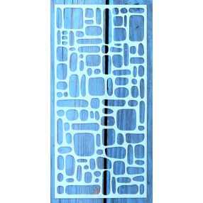   textúra mintás 10x22cm-es DIY stencil  műanyag festő sablon