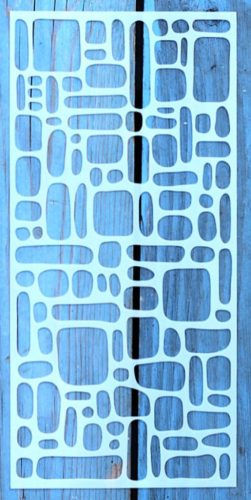 textúra mintás 10x22cm-es DIY stencil  műanyag festő sablon