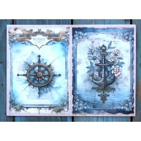   Viktoriánus kori témájú papír háttérkép 15x21 cm,  A5 méret