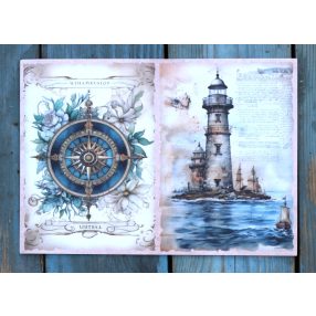   Viktoriánus kori témájú papír háttérkép 15x21 cm,  A5 méret