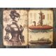 Steampunk  témájú papír háttérkép 15x21 cm,  A5 méret