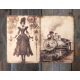 Steampunk  témájú papír háttérkép  15x21 cm,  A5 méret