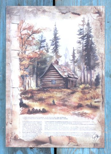 Természet témájú papír háttérkép  15x21 cm,  A5 méret