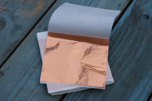 8x8 cm-es  óarany antikoló füstlemez lap 20 db