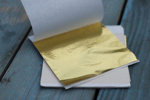 8x8 cm-es  arany antikoló  füstlemez lap 20 db