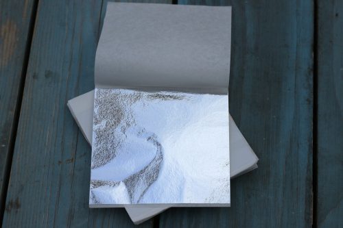 8x8 cm-es  ezüst antikoló  füstlemez lap 20 db