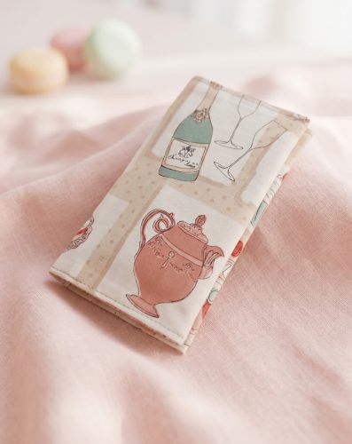 Textil papírzsebkendő tartó sütemény mintával