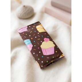 Muffin mintás papírzsebkendő tartó