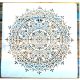 Mandala mintás 50x50-es rétegző festő sablon, dekor stencil falfestéshez