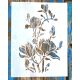 Virág (rózsa) mintás 30x40 cm-es festő stencil, műanyag DIY  falsablon