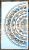  Fél Mandala mintás 25x45 cm-es DIY falfestés sablon műanyag festő  stencil 
