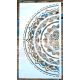  Fél Mandala mintás 25x45 cm-es DIY falfestés sablon műanyag festő  stencil 