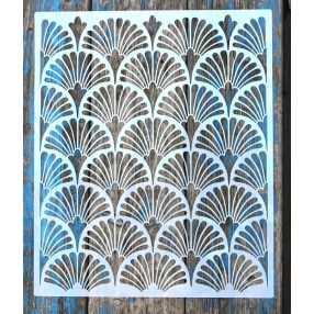   Geometriai mintás  30x36,5 cm-es DIY falfestés sablon műanyag  festő stencil