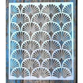   Geometriai mintás  30x36,5 cm-es DIY falfestés sablon műanyag  festő stencil