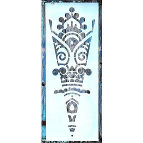   Óriás mandala mintás rétegző festő sablon  170 cm es minta készítésére alkalmas elforgatással, XXL műanyag dekor stencil 