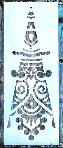 Óriás mandala mintás rétegző festő sablon  170 cm es minta készítésére alkalmas elforgatással, XXL műanyag dekor stencil 