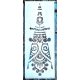 Óriás mandala mintás rétegző festő sablon  170 cm es minta készítésére alkalmas elforgatással, XXL műanyag dekor stencil 