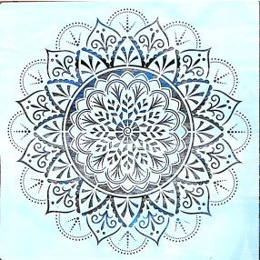 Mandala mintás 50x50-es rétegző festő sablon