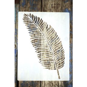   2 db nagyméretű trópusi levél minta 30x40 cm es DIY festősablon, műanyag dekor stencil 