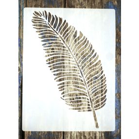   2 db nagyméretű trópusi levél minta 30x40 cm es DIY festősablon, műanyag dekor stencil 