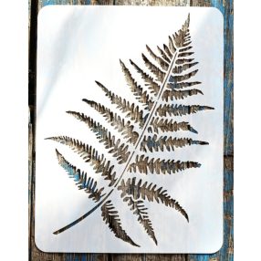    páfrány és pálma levél minta  2 db. 30x40 cm-es festő sablon DIY stencil, műanyag dekorglett stencil 