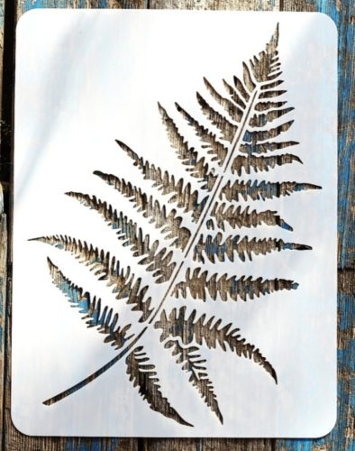  páfrány és pálma levél minta  2 db. 30x40 cm-es festő sablon DIY stencil, műanyag dekorglett stencil 