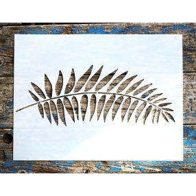   2 db nagyméretű trópusi levél minta,  30x40 cm-es festő sablon DIY stencil, műanyag dekorglett stencil 