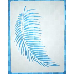   1 db nagyméretű trópusi levél minta,  30x40 cm-es festő sablon DIY stencil, műanyag dekorglett stencil 
