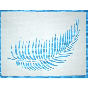   1 db nagyméretű trópusi levél minta,  30x40 cm-es festő sablon DIY stencil, műanyag dekorglett stencil 
