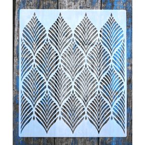   Geometriai mintás  30x36,5 cm-es DIY falfestés sablon műanyag  festő stencil