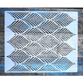   Geometriai mintás  30x36,5 cm-es DIY falfestés sablon műanyag  festő stencil