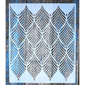   Geometriai mintás  30x36,5 cm-es DIY falfestés sablon műanyag  festő stencil