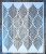 Geometriai mintás  30x36,5 cm-es DIY falfestés sablon műanyag  festő stencil