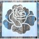 1 db nagyméretű virág minta,  35x35 cm-es festő sablon DIY stencil, műanyag dekorglett stencil 