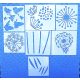 7 darabos nagyméretű kerti virág sablon készlet 25 cm es virág fejek, akár 1,3 méter magas minták készítéséhez