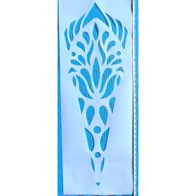   Óriás mandala mintás festő sablon  180 cm es minta készítésére alkalmas elforgatással, XXL műanyag dekor stencil 