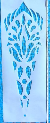 Óriás mandala mintás festő sablon  180 cm es minta készítésére alkalmas elforgatással, XXL műanyag dekor stencil 