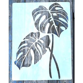    nagyméretű levél minta  30x40cm-es festő sablon DIY stencil, műanyag stencil 