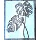  nagyméretű levél minta  30x40cm-es festő sablon DIY stencil, műanyag stencil 