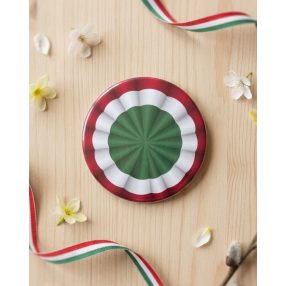 Kokárda mintás 58 mm-es kitűző