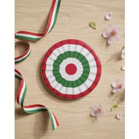 Kokárda mintás 58 mm-es kitűző